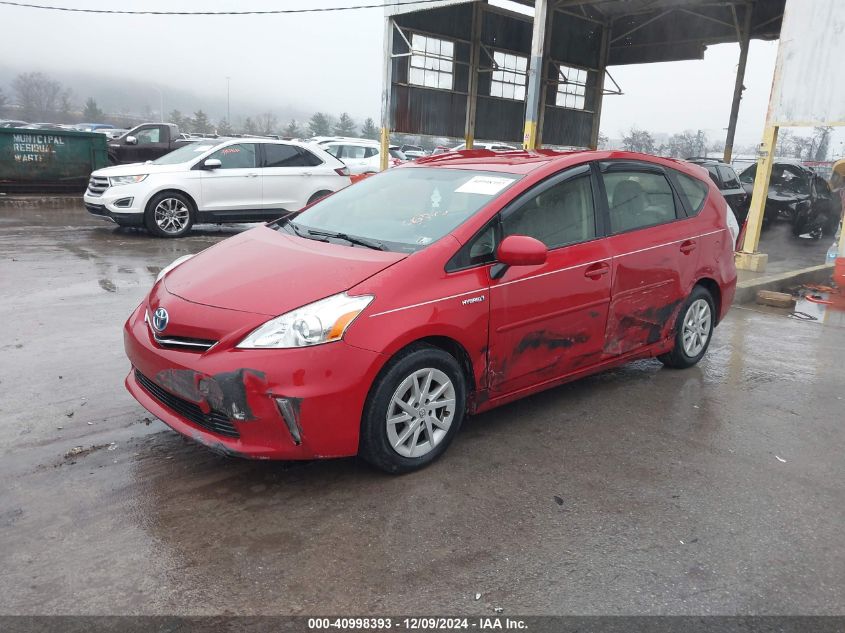 VIN JTDZN3EU6EJ010670 2014 Toyota Prius, V Three no.2