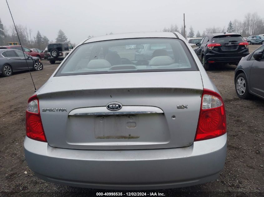 2006 Kia Spectra Ex/Lx/Sx VIN: KNAFE121165366436 Lot: 40998535