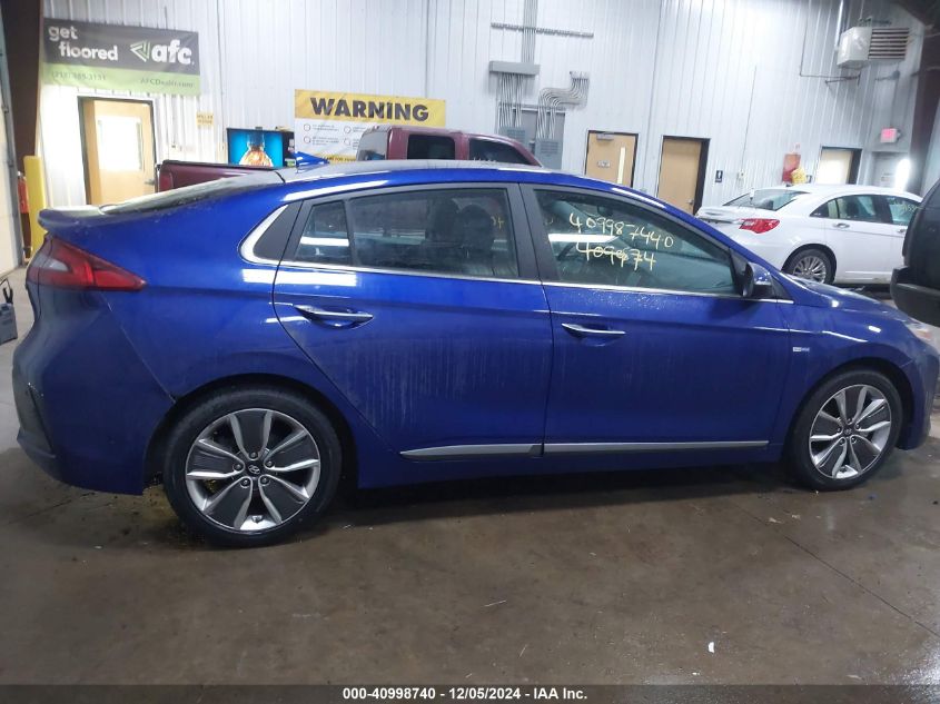 2019 Hyundai Ioniq Hybrid Limited VIN: KMHC05LC3KU136100 Lot: 40998740