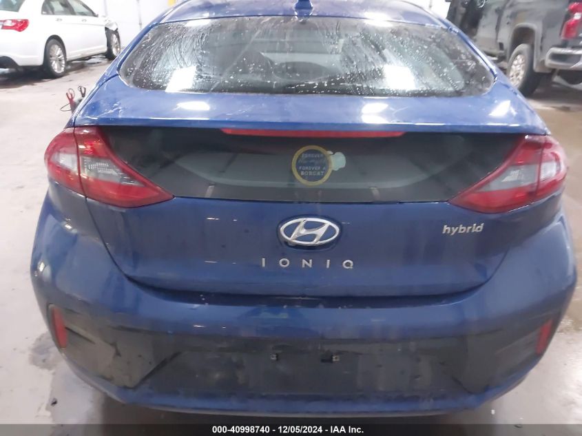 2019 Hyundai Ioniq Hybrid Limited VIN: KMHC05LC3KU136100 Lot: 40998740