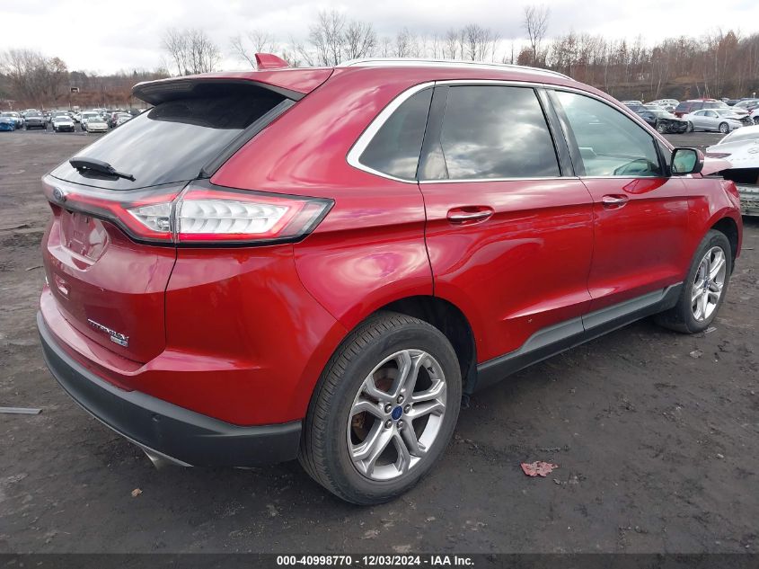 VIN 2FMPK4K96HBC13388 2017 Ford Edge, Titanium no.4