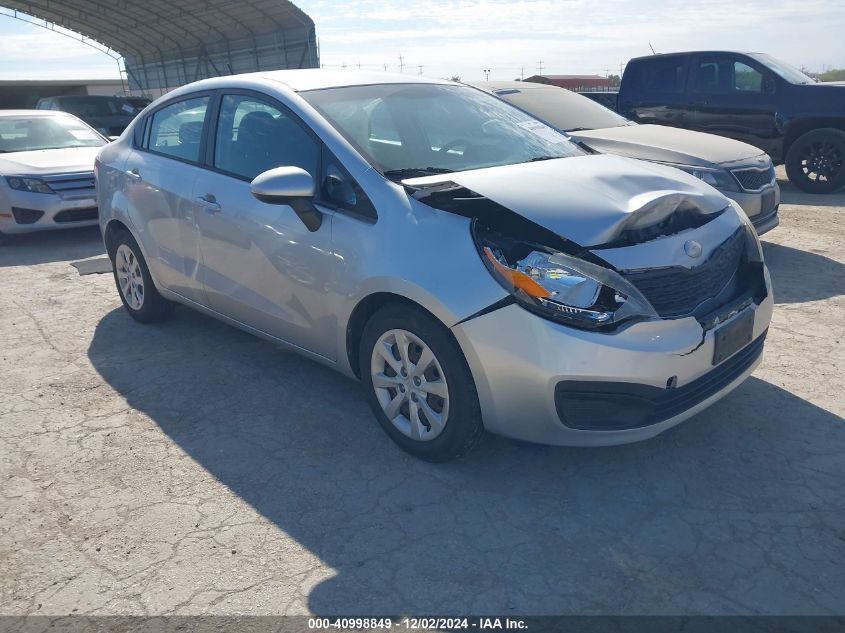 VIN KNADM4A36E6392652 2014 KIA Rio, LX no.1