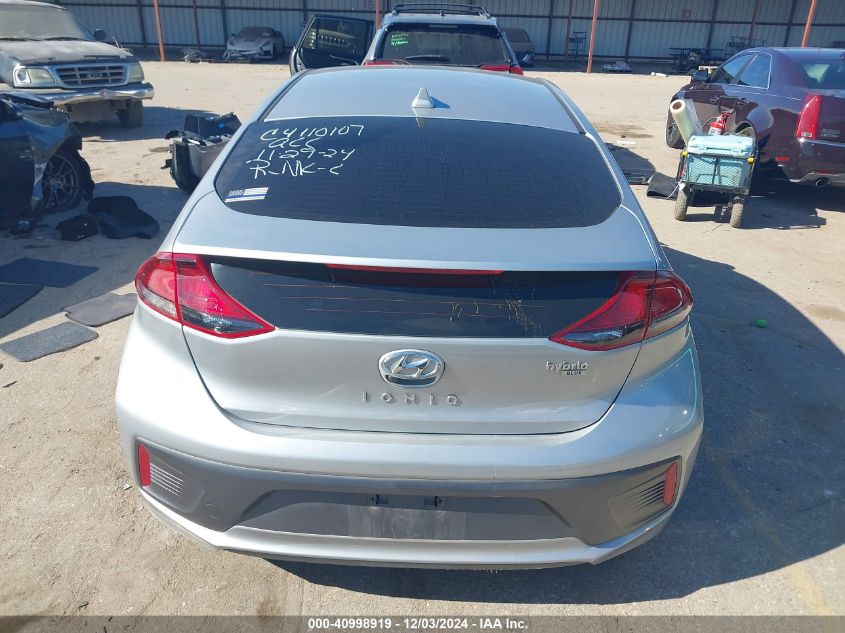 2022 Hyundai Ioniq Hybrid Blue VIN: KMHC65LC0NU279718 Lot: 40998919