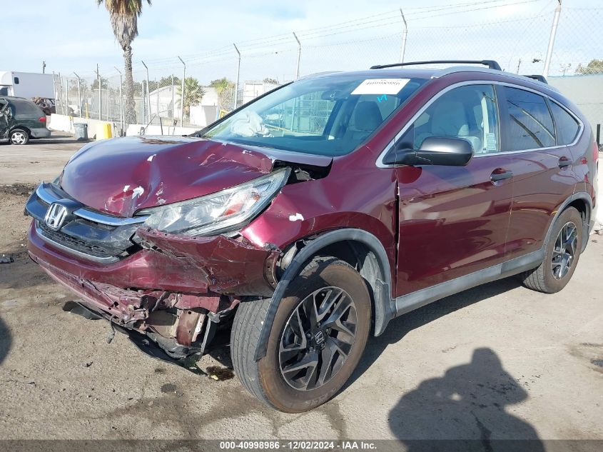 VIN 2HKRM3H48GH537684 2016 Honda CR-V, SE no.2