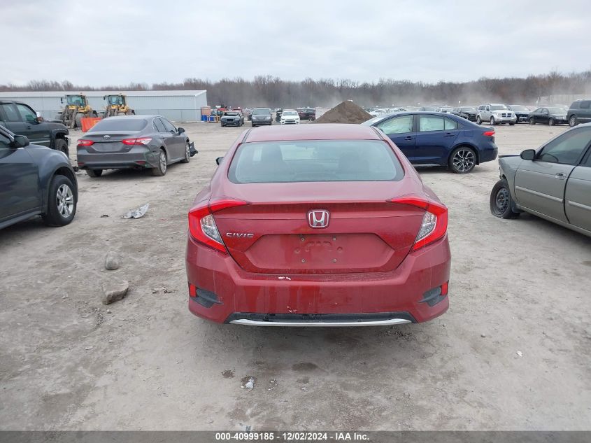 2020 Honda Civic Lx VIN: 19XFC2F65LE009636 Lot: 40999185