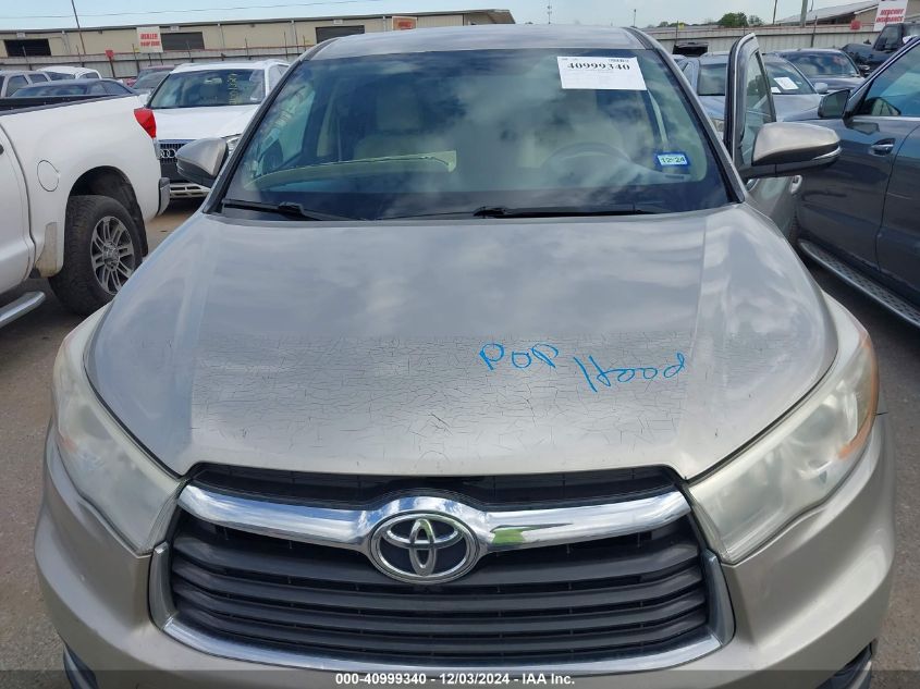 VIN 5TDZKRFH4ES021344 2014 Toyota Highlander, Le Pl... no.10