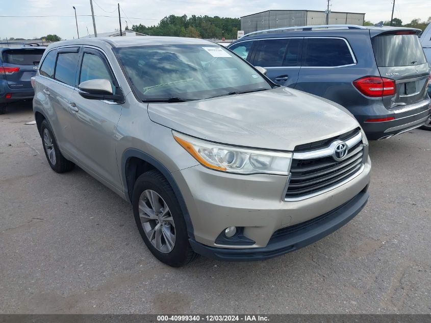 VIN 5TDZKRFH4ES021344 2014 Toyota Highlander, Le Pl... no.1