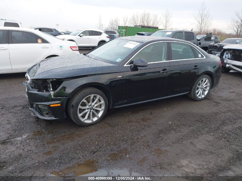 VIN WAUENAF40KN008450 2019 AUDI A4 no.2