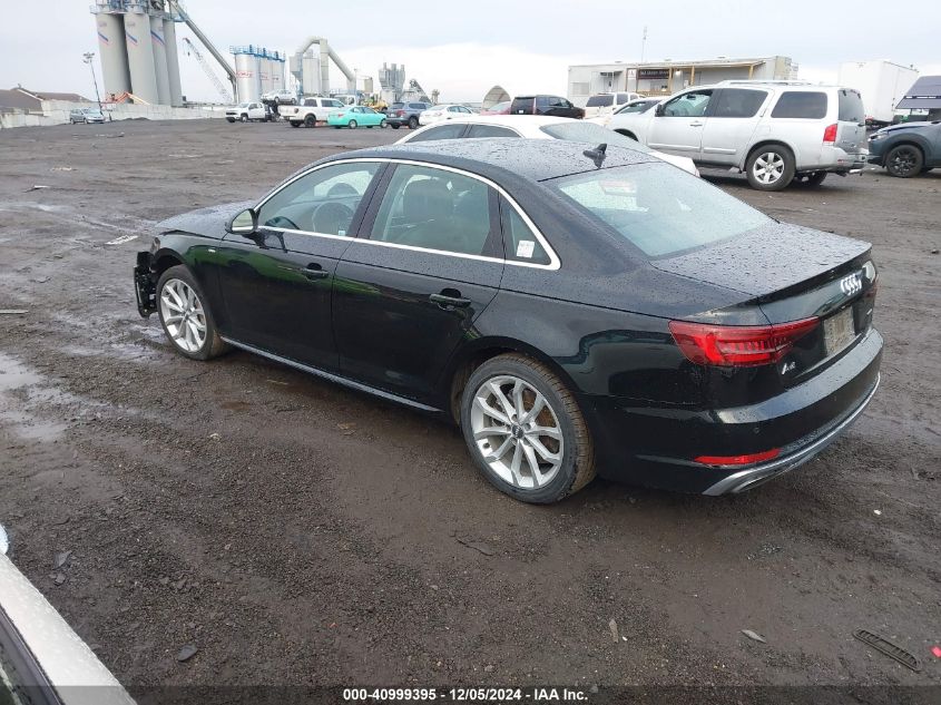 VIN WAUENAF40KN008450 2019 AUDI A4 no.3