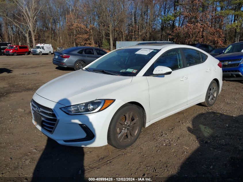 VIN 5NPD84LF9JH384172 2018 Hyundai Elantra, Value E... no.2