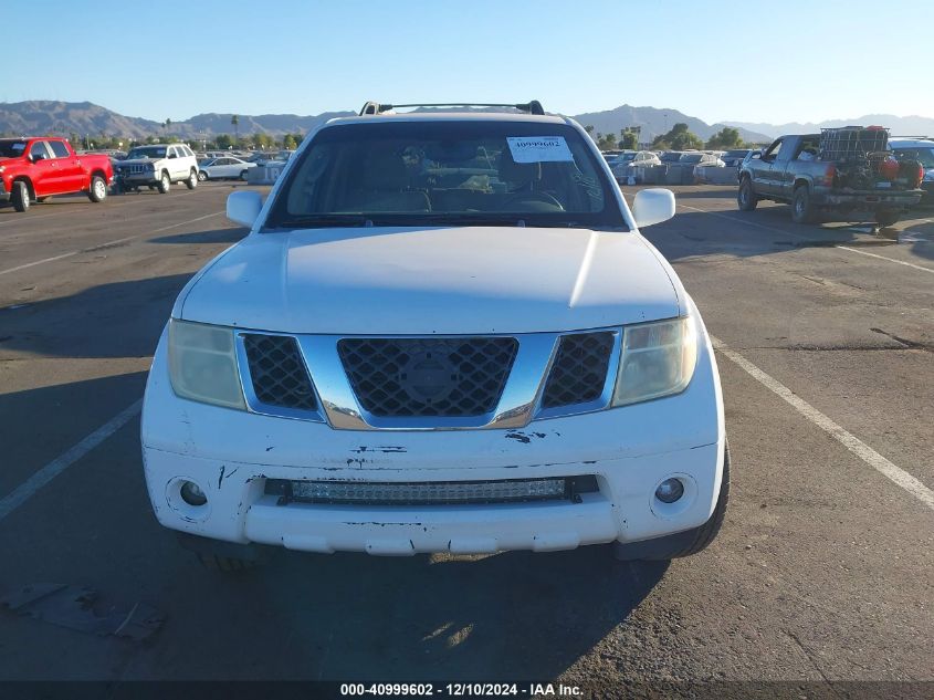 2005 Nissan Pathfinder Se VIN: 5N1AR18U25C703530 Lot: 40999602