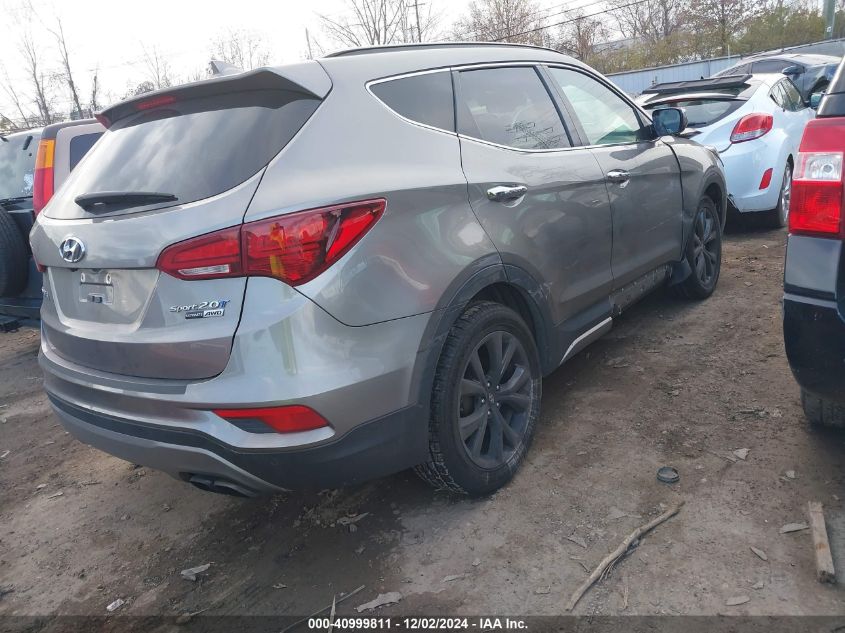 VIN 5XYZWDLA4HG485962 2017 Hyundai Santa Fe, Sport... no.4