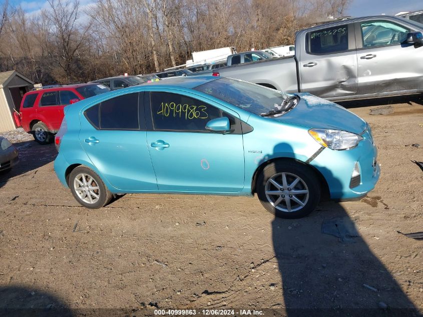 2014 Toyota Prius C Three VIN: JTDKDTB32E1079999 Lot: 40999863