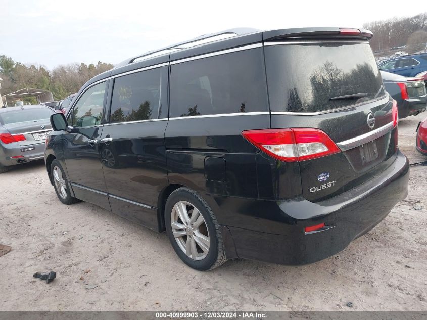 2013 Nissan Quest Sl VIN: JN8AE2KP5D9063175 Lot: 40999903