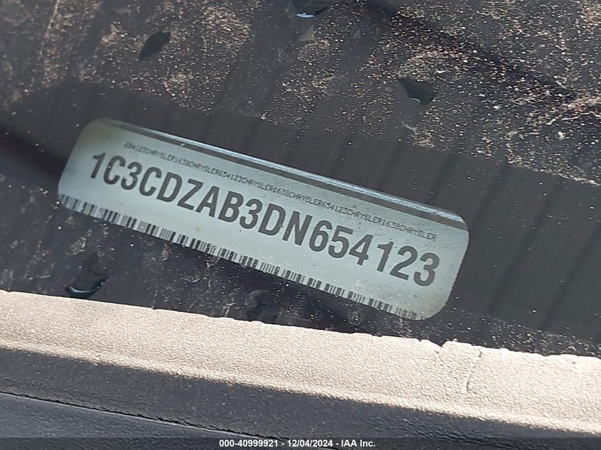 2013 DODGE AVENGER SE - 1C3CDZAB3DN654123