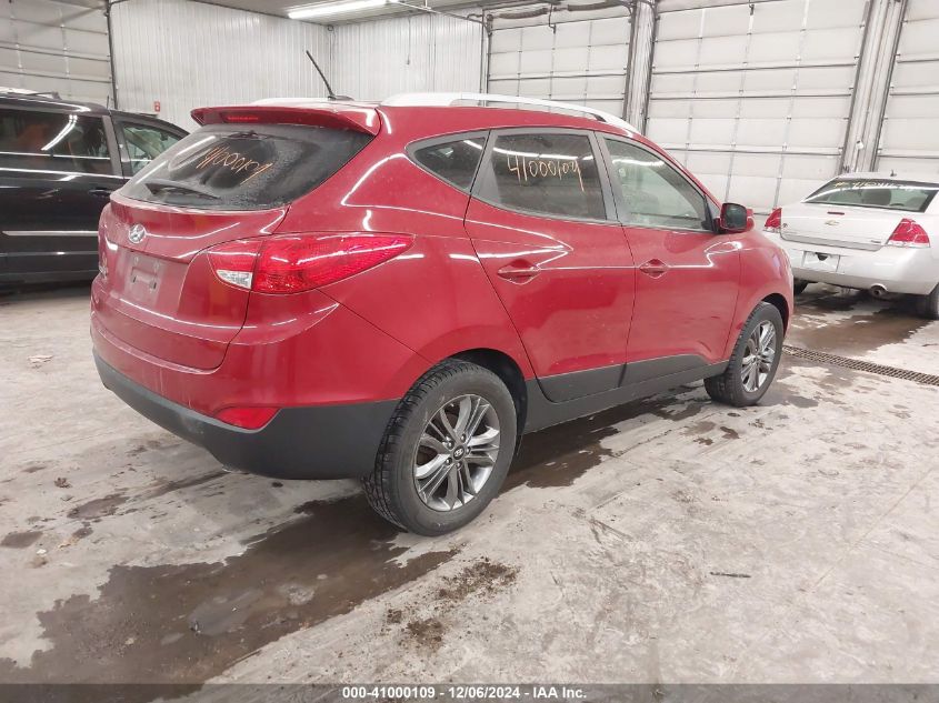 VIN KM8JU3AG6EU806006 2014 Hyundai Tucson, SE no.4