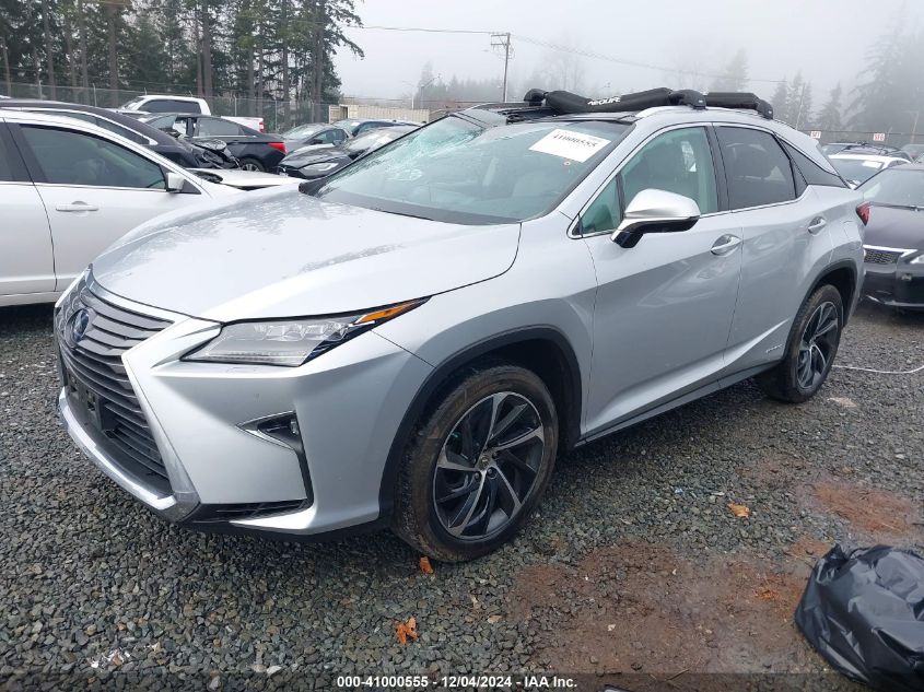 VIN 2T2BGMCA5HC019608 2017 Lexus RX, 450H no.2