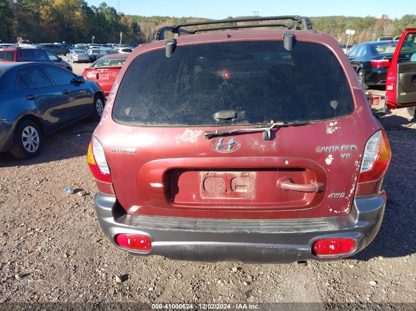 2001 Hyundai Santa Fe 2.7L V6 Gls/2.7L V6 Lx VIN: KM8SC83D51U115387 Lot: 41000624