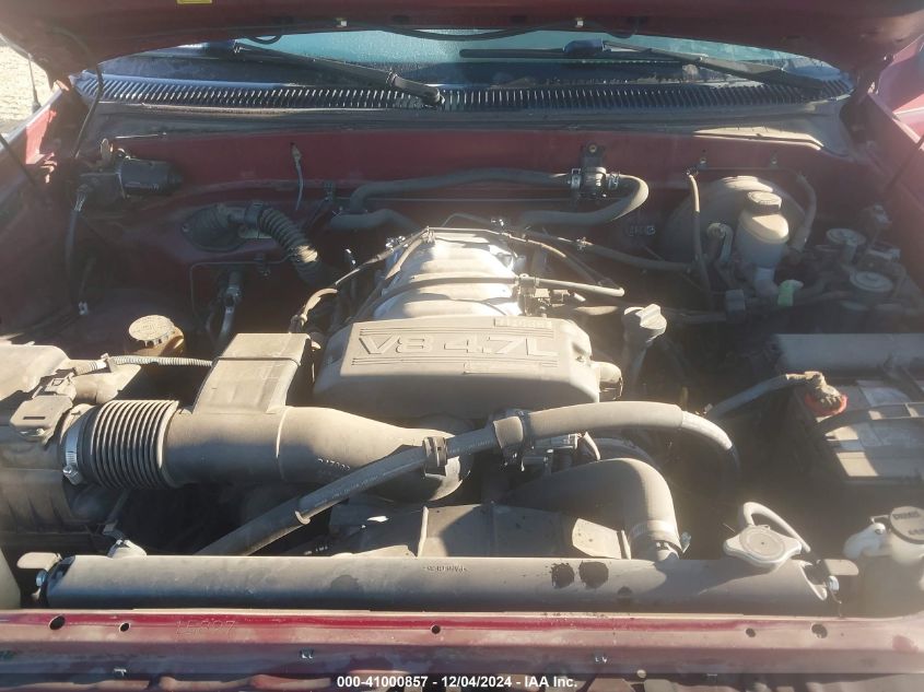 2002 Toyota Tundra Sr5 V8 VIN: 5TBRT34142S278086 Lot: 43433691