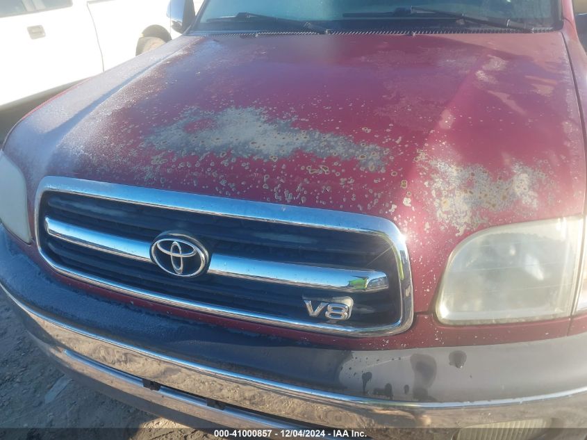 2002 Toyota Tundra Sr5 V8 VIN: 5TBRT34142S278086 Lot: 43433691