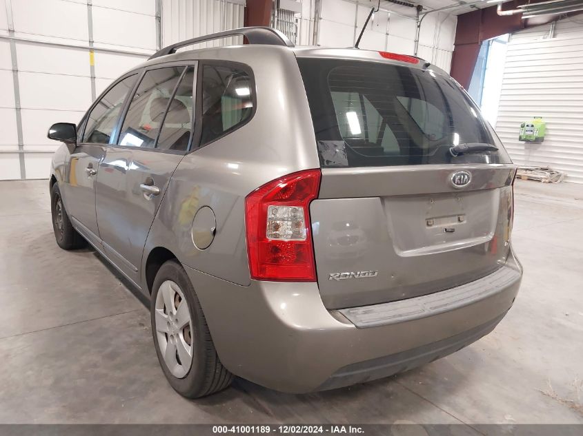 2009 Kia Rondo Lx VIN: KNAFG528797237107 Lot: 41001189