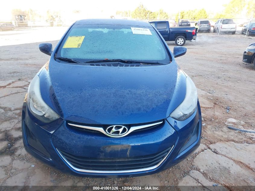 2015 Hyundai Elantra Se VIN: 5NPDH4AE7FH614762 Lot: 41001326