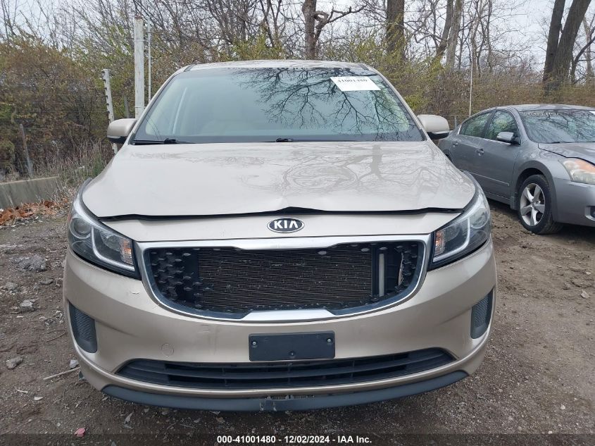 2016 Kia Sedona Lx VIN: KNDMB5C12G6151877 Lot: 41001480