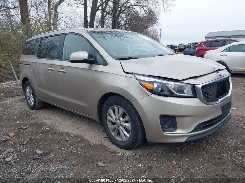 VIN KNDMB5C12G6151877 2016 KIA Sedona, LX no.1