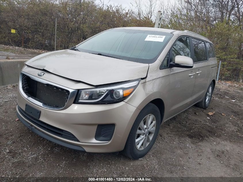 VIN KNDMB5C12G6151877 2016 KIA Sedona, LX no.2