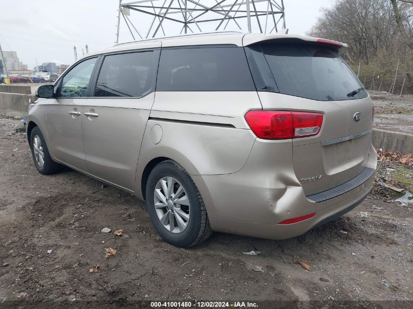 VIN KNDMB5C12G6151877 2016 KIA Sedona, LX no.3