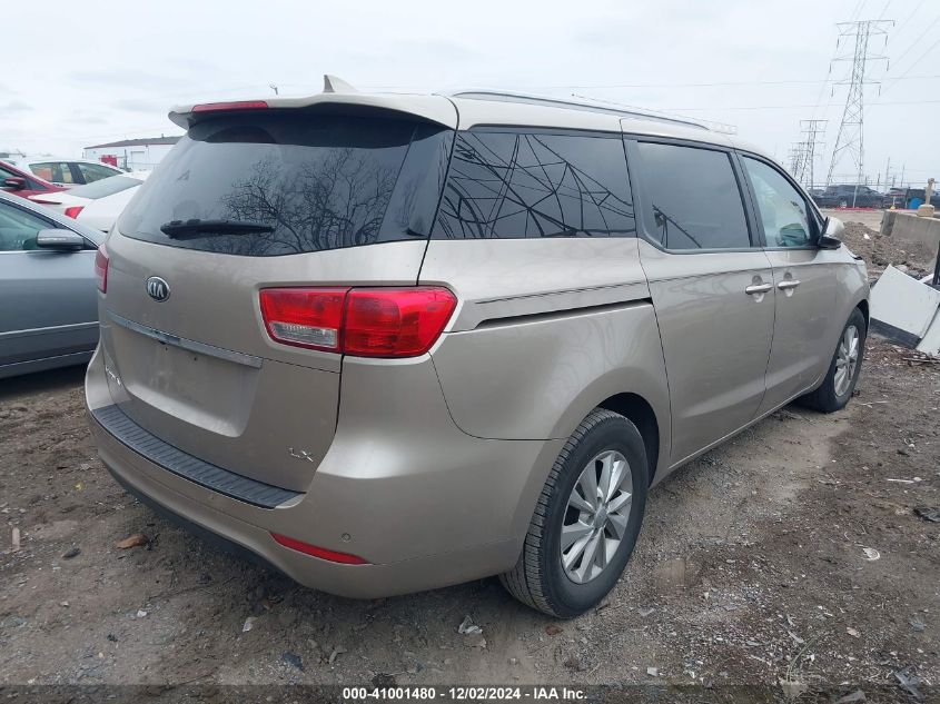 VIN KNDMB5C12G6151877 2016 KIA Sedona, LX no.4