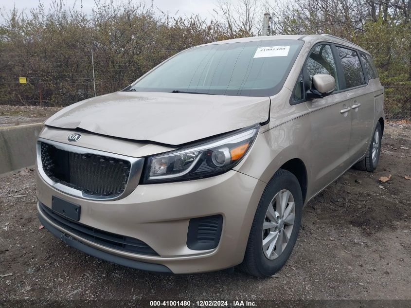 2016 Kia Sedona Lx VIN: KNDMB5C12G6151877 Lot: 41001480