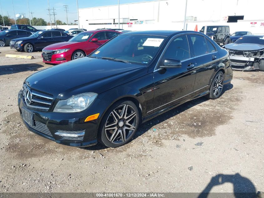 VIN WDDGF5HB2DA780721 2013 MERCEDES-BENZ C 350 no.2