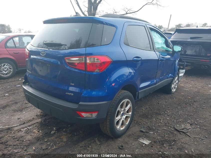 VIN MAJ6S3GL3LC359308 2020 Ford Ecosport, SE no.4