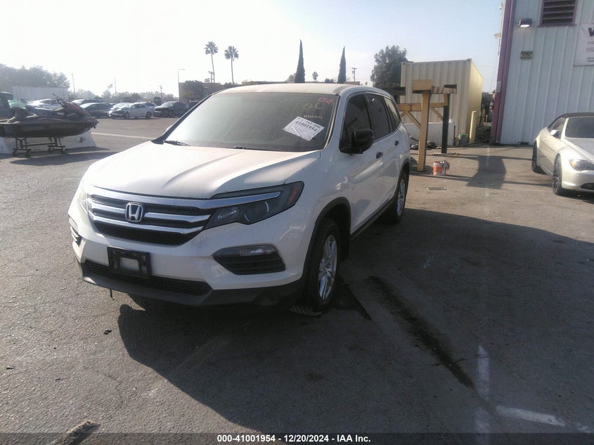 Vin: 5fnyf5h16hb015787, lot: 41491849, honda pilot lx 20172