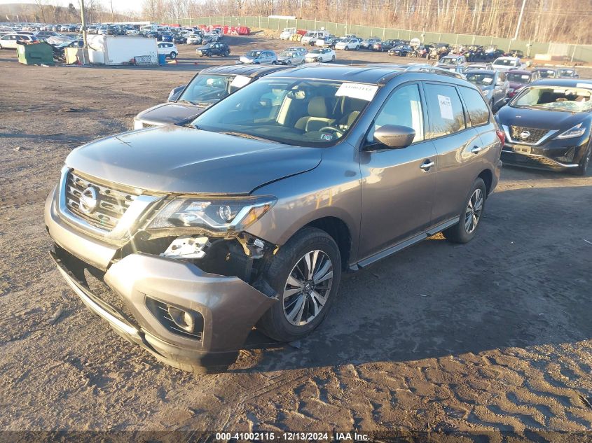 VIN 5N1DR2MM7HC692537 2017 Nissan Pathfinder, SV no.2