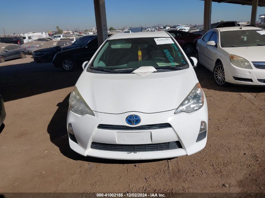 2012 Toyota Prius C Two VIN: JTDKDTB30C1023928 Lot: 41002185