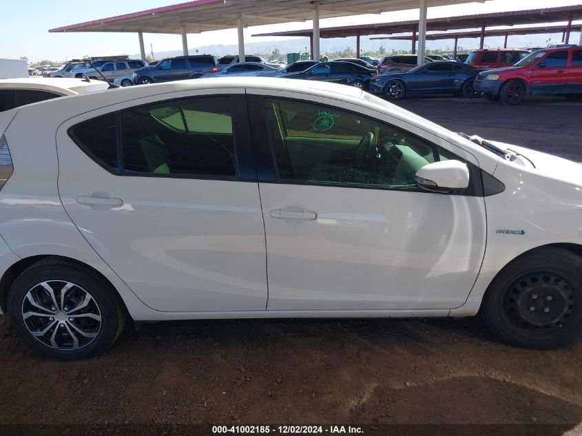 2012 TOYOTA PRIUS C VIN: JTDKDTB30C1023928