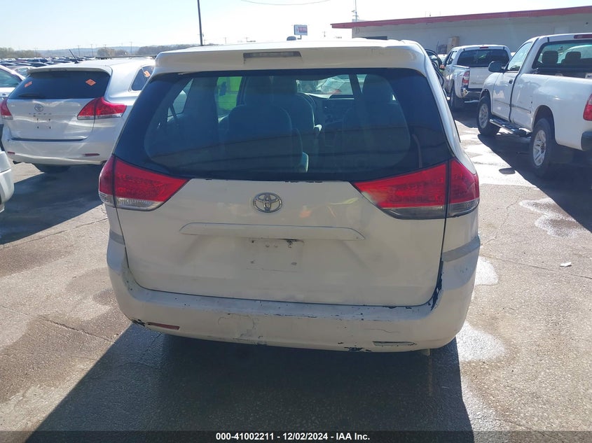 2013 Toyota Sienna L V6 7 Passenger VIN: 5TDZK3DC3DS386276 Lot: 41002211