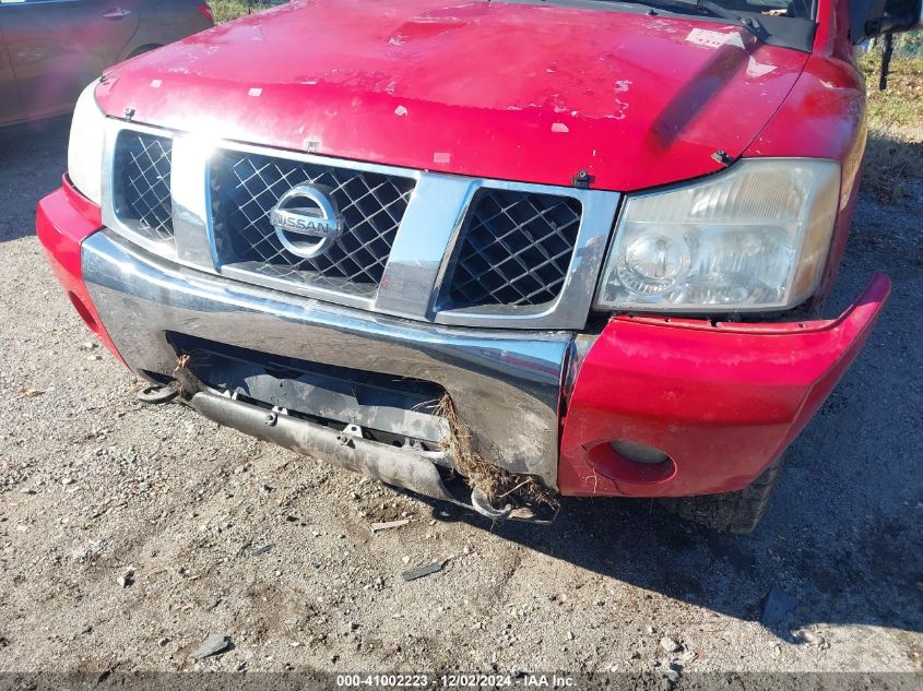 2005 Nissan Titan Se VIN: 1N6BA07B25N566357 Lot: 41002223