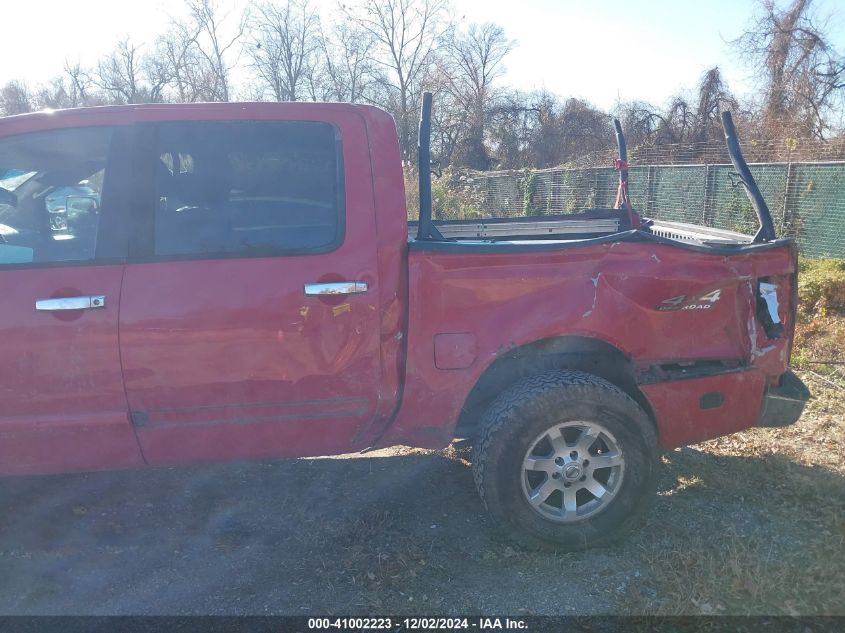 2005 Nissan Titan Se VIN: 1N6BA07B25N566357 Lot: 41002223