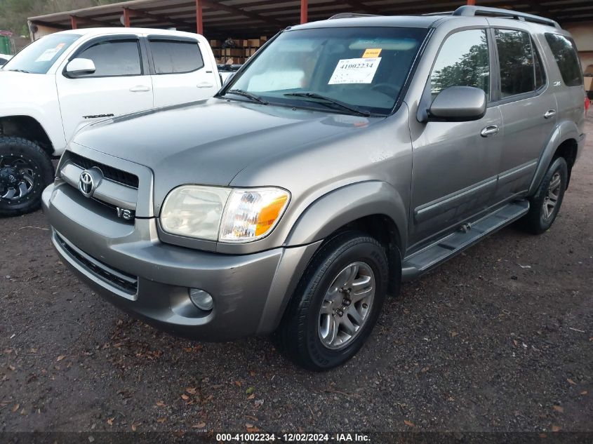 2007 Toyota Sequoia Sr5 V8 VIN: 5TDBT44A67286731 Lot: 41002234