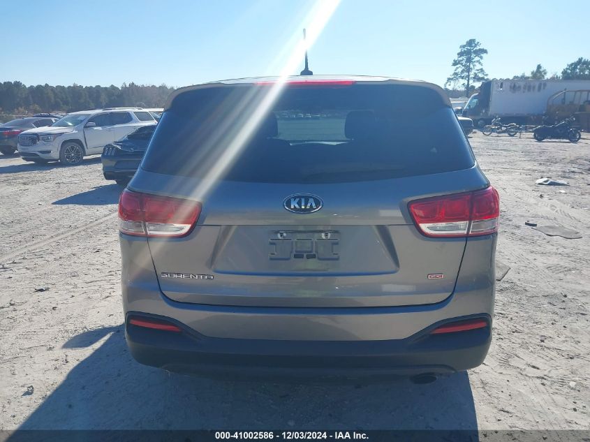 2017 Kia Sorento 2.4L L VIN: 5XYPG4A38HG328329 Lot: 41002586