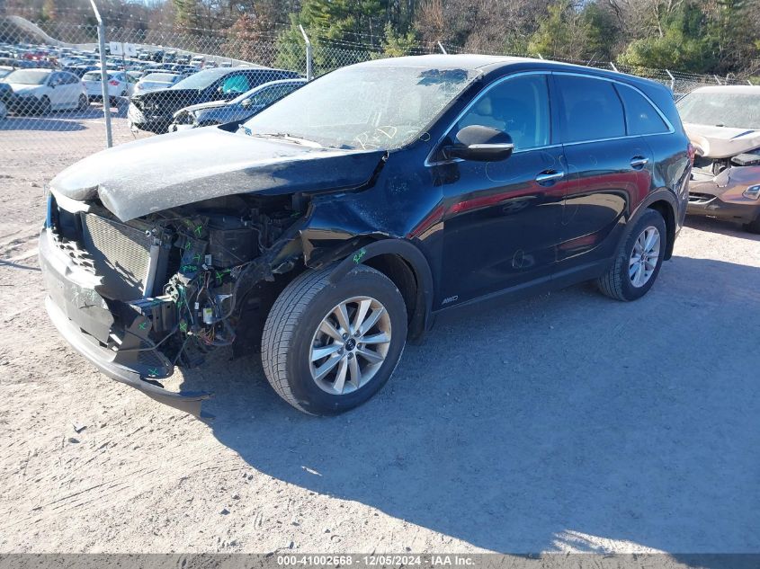 VIN 5XYPGDA35KG574651 2019 KIA Sorento, 2.4L Lx no.2