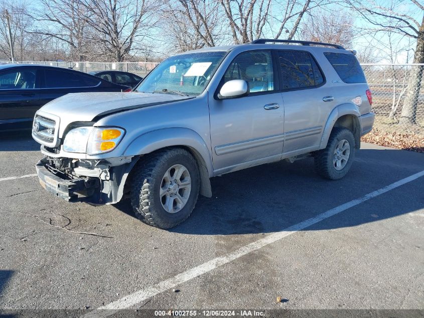 2001 Toyota Sequoia Limited V8 VIN: 5TDBT48A71S040045 Lot: 41002755