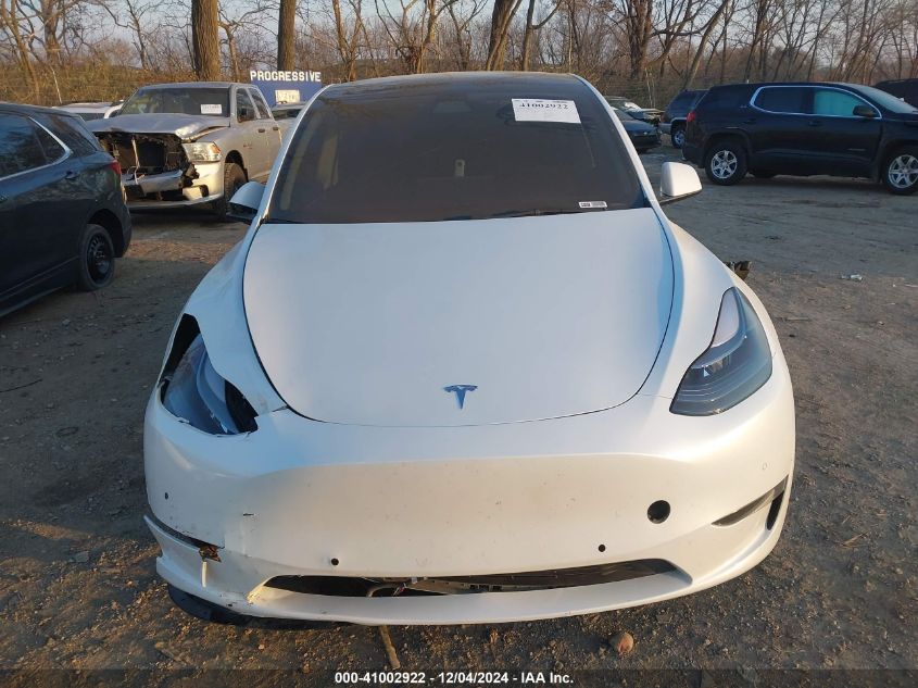 2022 Tesla Model Y Performance Dual Motor All-Wheel Drive VIN: 7SAYGDEFXNF456263 Lot: 41002922