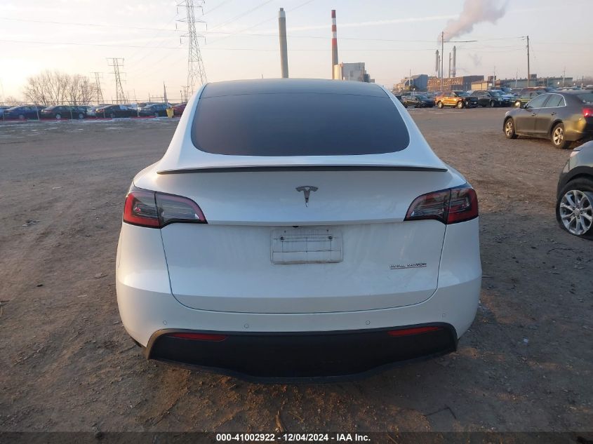 2022 Tesla Model Y Performance Dual Motor All-Wheel Drive VIN: 7SAYGDEFXNF456263 Lot: 41002922