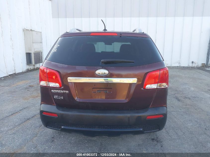 2011 Kia Sorento Lx V6 VIN: 5XYKT4A23BG167117 Lot: 41003372