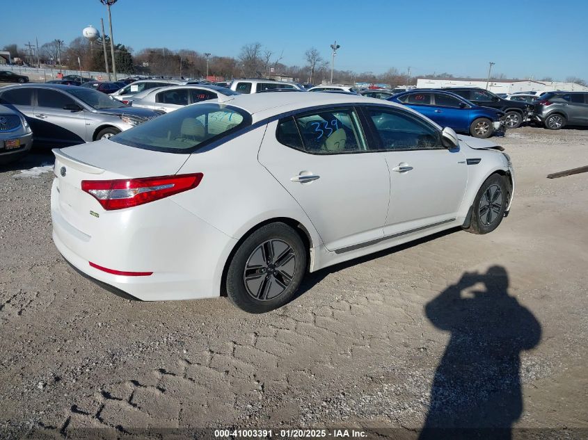 VIN KNAGM4AD3D5050487 2013 KIA OPTIMA HYBRID no.4