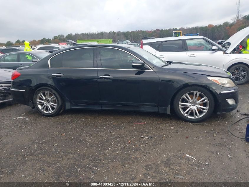 2012 Hyundai Genesis 3.8 VIN: KMHGC4DD0CU201674 Lot: 41003423